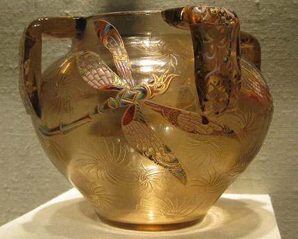 стеклянная ваза Галле